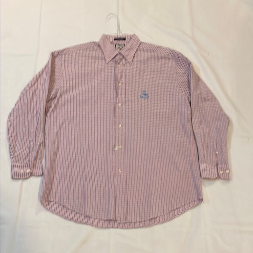 Faconnable Pink Casual Button Down Shirt Classic Cotton